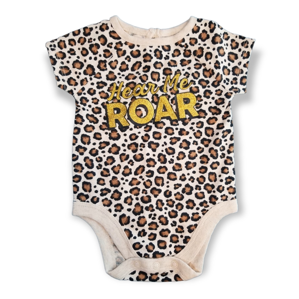 NWOT Animal Print Bodysuit 0-3M
